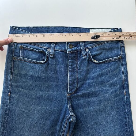 Rag & Bone Jeans Mens Size 32 x 32 Slim Fit 2 Beldon Japanese Button Fly Stretch - Picture 9 of 13